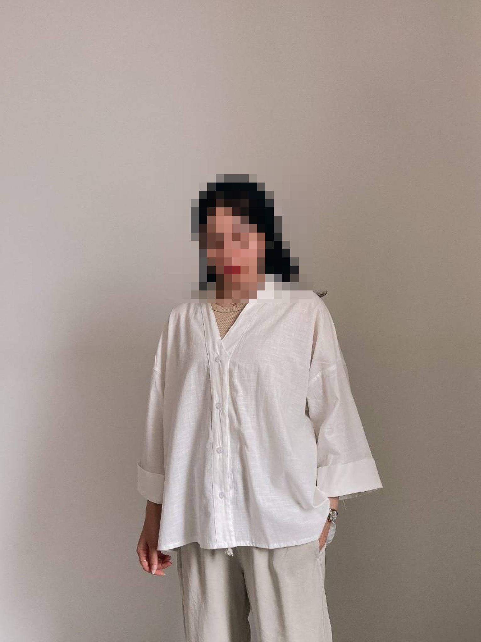 photo-output شومیز فلورا - Image 1